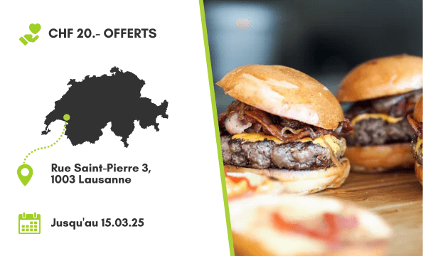 RESTAURANT-BAR & STEAKHOUSE | CHF 20.- offerts